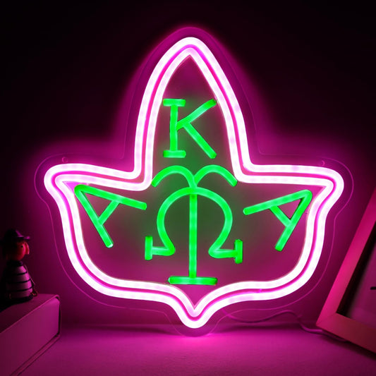 AKA Pink Neon Signs for the Wall, Greek Sorority Paraphernalia, Aka Sorority ...